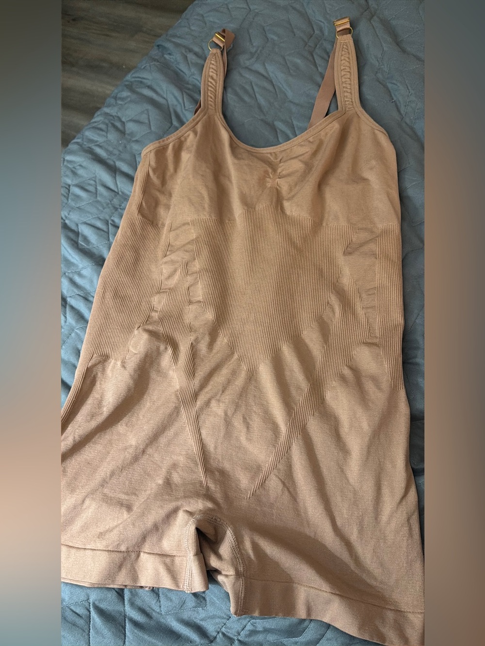 Seamless Nude Tank Bodysuit Top